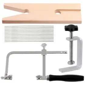 Mardatt B0b8xqt41r 14pcs 3 In 1 Professional Jewelers Saw Kit Includes V-slot Bench Pin