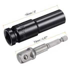 634149922222 METALLIXITY Impact Socket Hex Shank Adapter #2