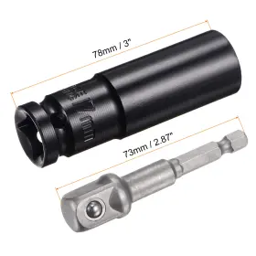 656320080187 METALLIXITY Drive Point Impact Socket Hex Shank #2