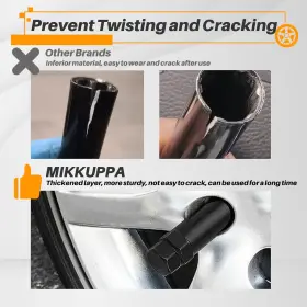 QLN021 MIKKUPPA Point Spline Lug Nuts Socket Key Inner Wheel #3