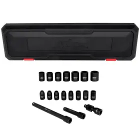 1300-SS-07 MILTON Drive Impact Socket Set Steel Coated