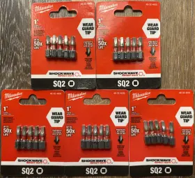 045242195633 MILWAUKEE Square Recessed Recess Impact Bits
