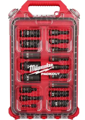 195925894169 MILWAUKEE Showckwave Impact Socket Drive Set #3