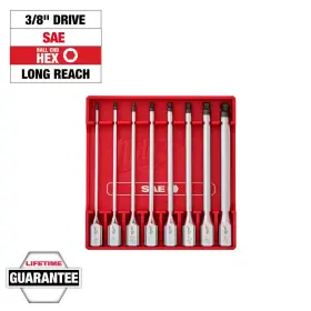 313091186103 MILWAUKEE Drive Ball End Hex Bit Socket Set