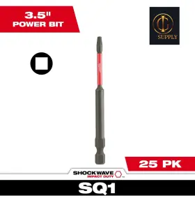 48-32-4794 MILWAUKEE Shockwave Power Bit Square Recessed Pack