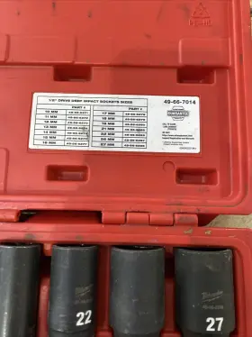 49-66-7014 MILWAUKEE Drive Impact Socket Kit #3