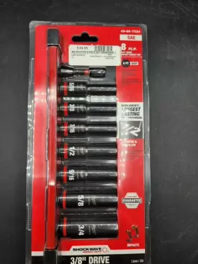49-66-7024 MILWAUKEE Shockwave Drive Impact Socket Set #3