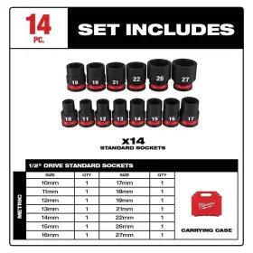 49667013 MILWAUKEE Impact Socket Set Drive Point Storage #3
