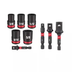 744110815962 MILWAUKEE Shockwave Hex Shank Socket Adapter Set