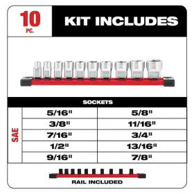 48-22-9403 MILWAUKEE TOOL Drive Standard Socket Set #2