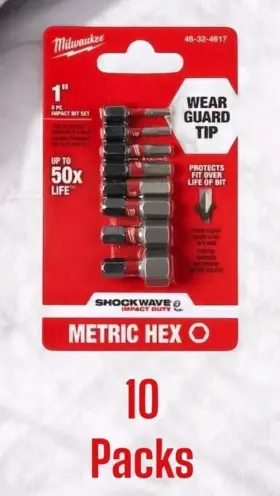 48-32-4617 MILWAUKEE TOOL Shockwave Hex Impact Bit Set
