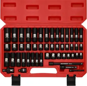 750139256297 MIXPOWER Drive Impact Socket Set Point Standard