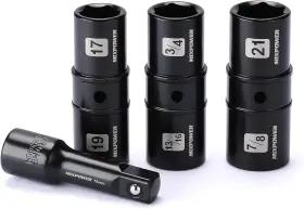 MT048 MIXPOWER Drive Lug Nut Socket Set