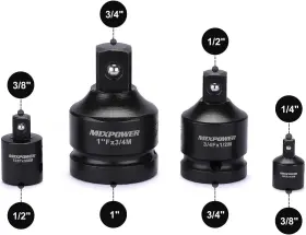 MT055 MIXPOWER Impact Socket Adapter Reducer Set #3