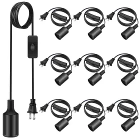 B0BQ2ZNNJH MUDDER Pack Pendant Light Cord Switch Socket Base