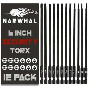 810147651283 NARWHAL Drill Bit Set Torx Pack Security Tam