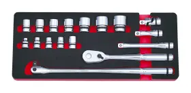 NTB417A NEPROS Socket Combination Wrench Set