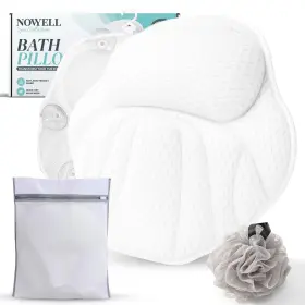 NVL-BP01-WH-01 NOVYELL Bathtub Pillow Head Neck Bath Tub