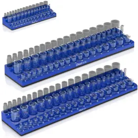 1562 OLSA TOOLS Magnetic Socket Organizer Patented Holder Kit