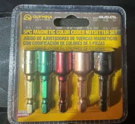 400-492-0796 OLYMPIA TOOLS Magnetic Coded Nutsetter Set