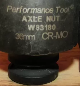 W155 PERFORMANCE TOOL Axle Nut Sockets #3