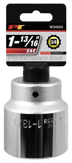 W34558 PERFORMANCE TOOL Drive Standard Socket