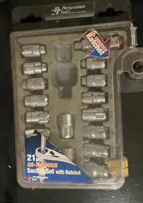 792363623056 PERFORMANCE TOOLS Go Socket Set Ratchet