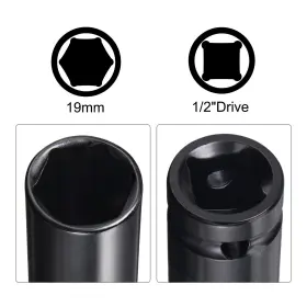 672668689288 PEROUP Drive Impact Socket Hex Shank Adapter #3