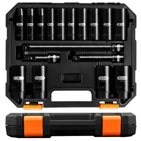 1-2IN-17PS PGROUP Drive Impact Socket Set Point Standard