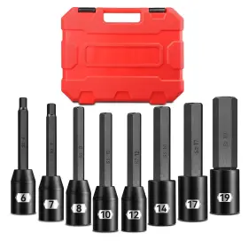PBH2108H PGROUP Drive Impact Allen Socket Set Hex Sock