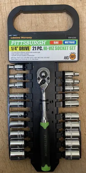 62303 PITTSBURGH High Visibility Socket Set