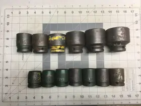 Proto 3/4 Drive Inch 13 Piece Impact Socket Set - Point R3C