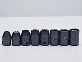 7206M-7213M PROTO Drive Impact Socket Set