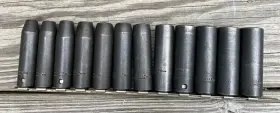 7308M-7319M PROTO Impact Socket Drive Oxide Steel