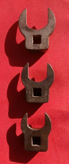 Proto 8506-7 Slim Line U S. Govt Issue Crowfoot Socket Lot Of 3 1 Inch / 7/8/ 13/16