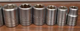 J52109 PROTO Drive Socket Set Double Square Point #3