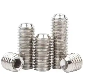 2465482 QWUEE Hex Socket Set Grub Screws Headless Cup Point