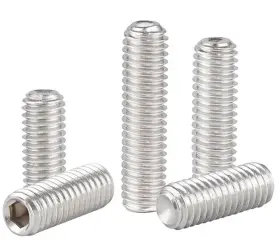 US-JM671 QWUEE Hex Socket Set Grub Screws Headless Cup Point