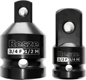 RESZE-2PC RESZE Impact Socket Adapter Reducer Set Drive Socke