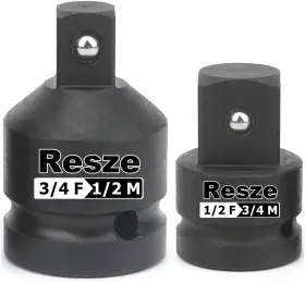RESZE-2PC RESZE Impact Socket Adapter Reducer Set