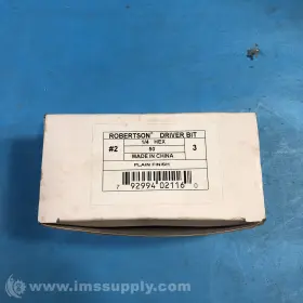 1867491 ROBERTSON INC Box Driver Bits Hex Finish