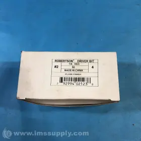 1867495 ROBERTSON INC Box Driver Bits Hex Finish Fnob