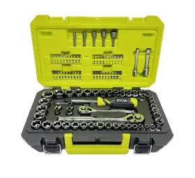 Ryobi Ry97pc-mts 97 Pc. 1/4 3/8 Drive Mechanics Tool Set - 6 Point
