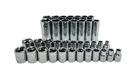 3-86PT-SAE RYOBI Rymts Drive Point Socket Set