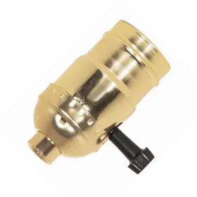 B000VYMWY2 SATCO Turn Knob Socket Brite Gilt