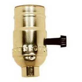 B002OMH5KA SATCO Turn Knob Socket Brite Gilt Finish