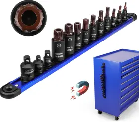 84080 SEDY Triple Square Spline Bit Socket Set Magnetic