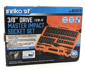 GJTZ-001-050 SEIKO Drive Master Impact Socket Set