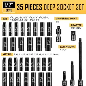 SFG-S2-35P SFG Drive Impact Socket Set #2