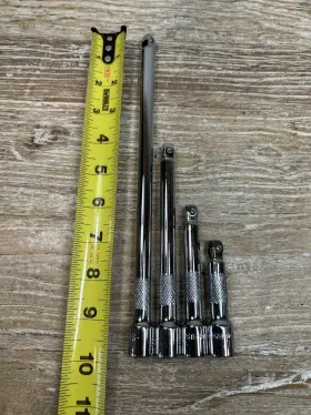 Sk Hand Tools 45145 45166 45144 44165 4 Pc 3 Inch 6 10 - 3/8 Drive Wobble Extension Set Knurled Fr Ship